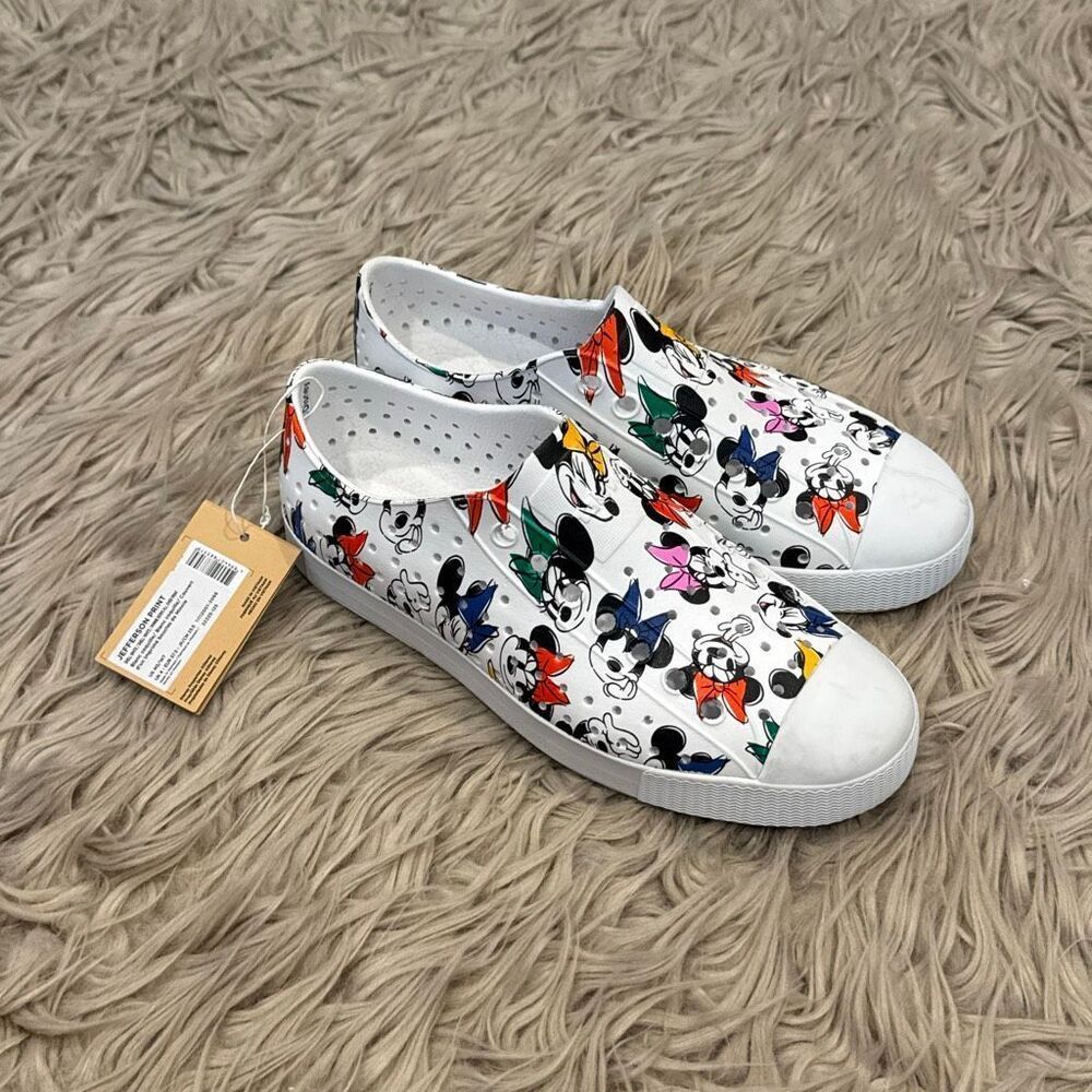 Disney X Native Shoes Jefferson Print Minnie Mouse Disney Parks women’s 7